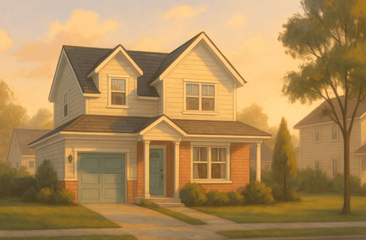 An Image of a large home someone would upsize to