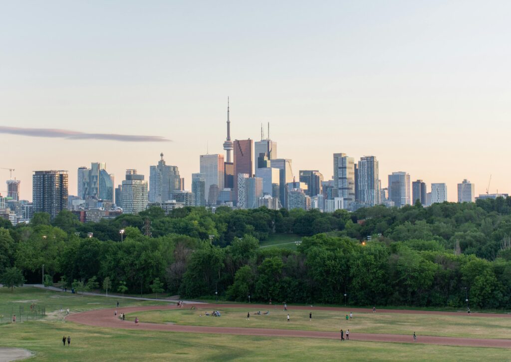 Pet-Friendly Neighbourhoods in the GTA for Growing Families 4 A city line view of Riverdale Park in Toronto