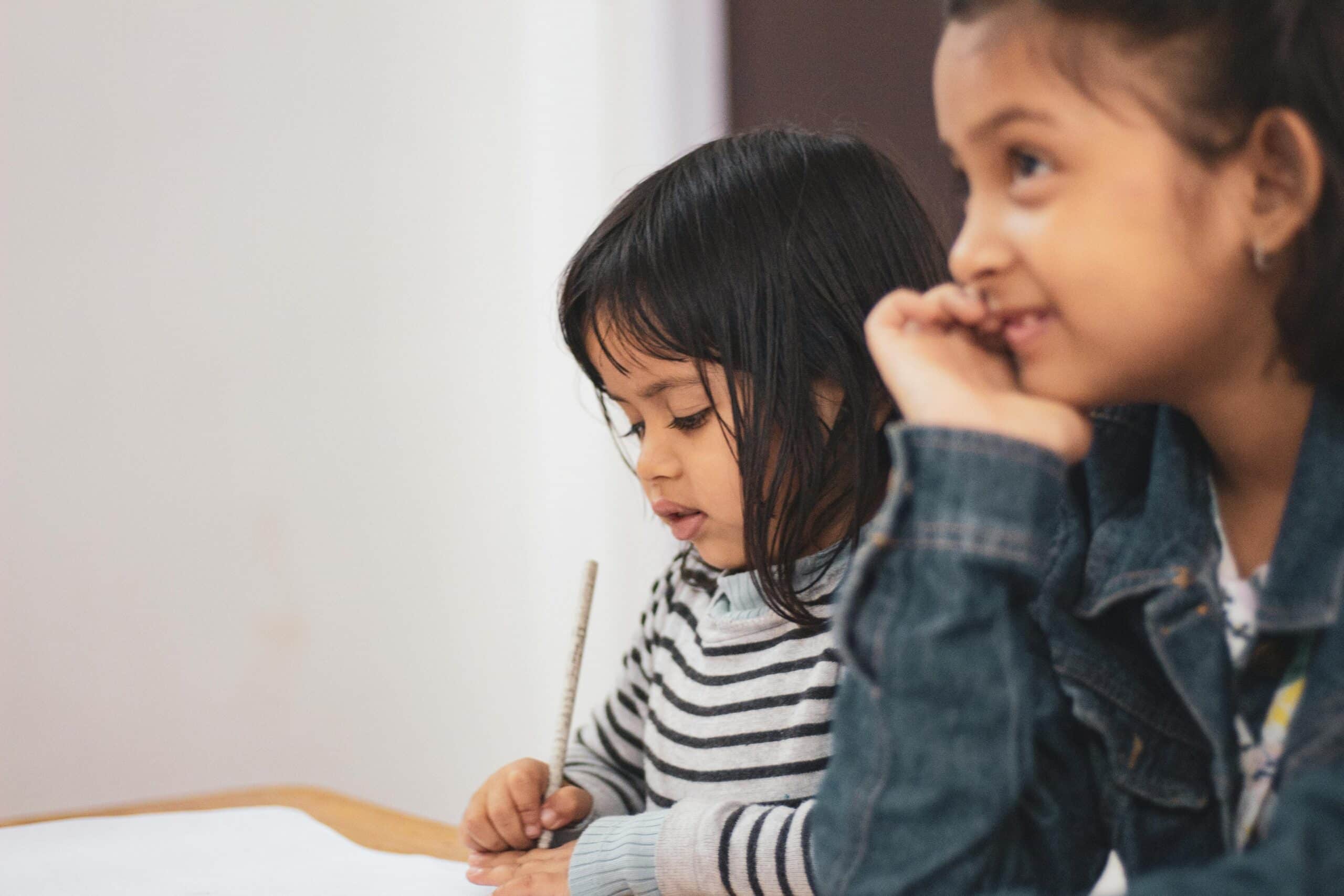 Kids in a learning environment