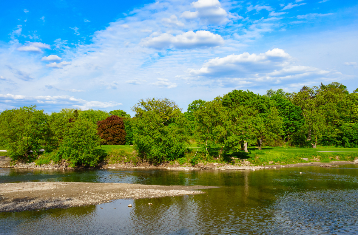 Humber River river in Humber Village toronto