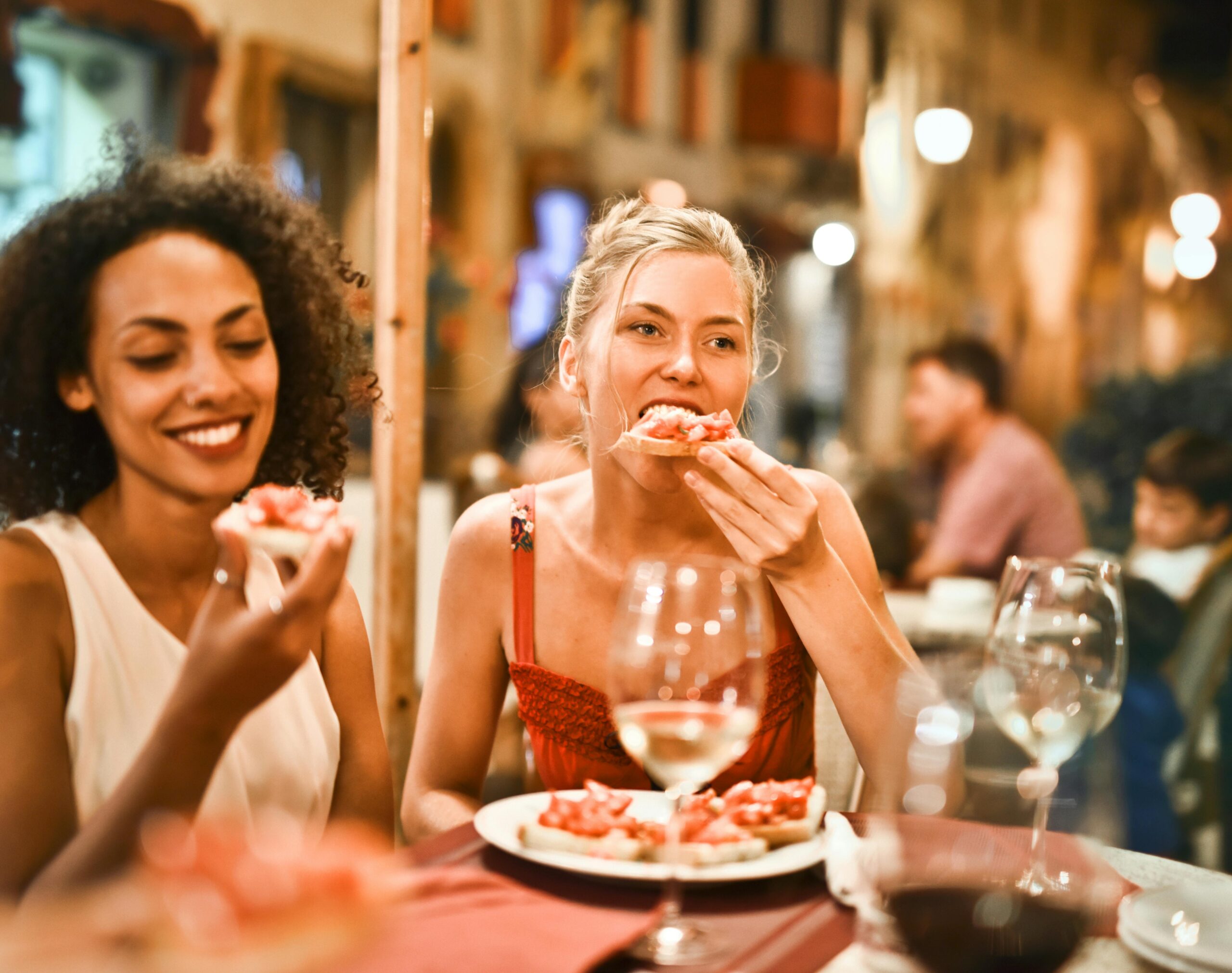 Friends out for dinner