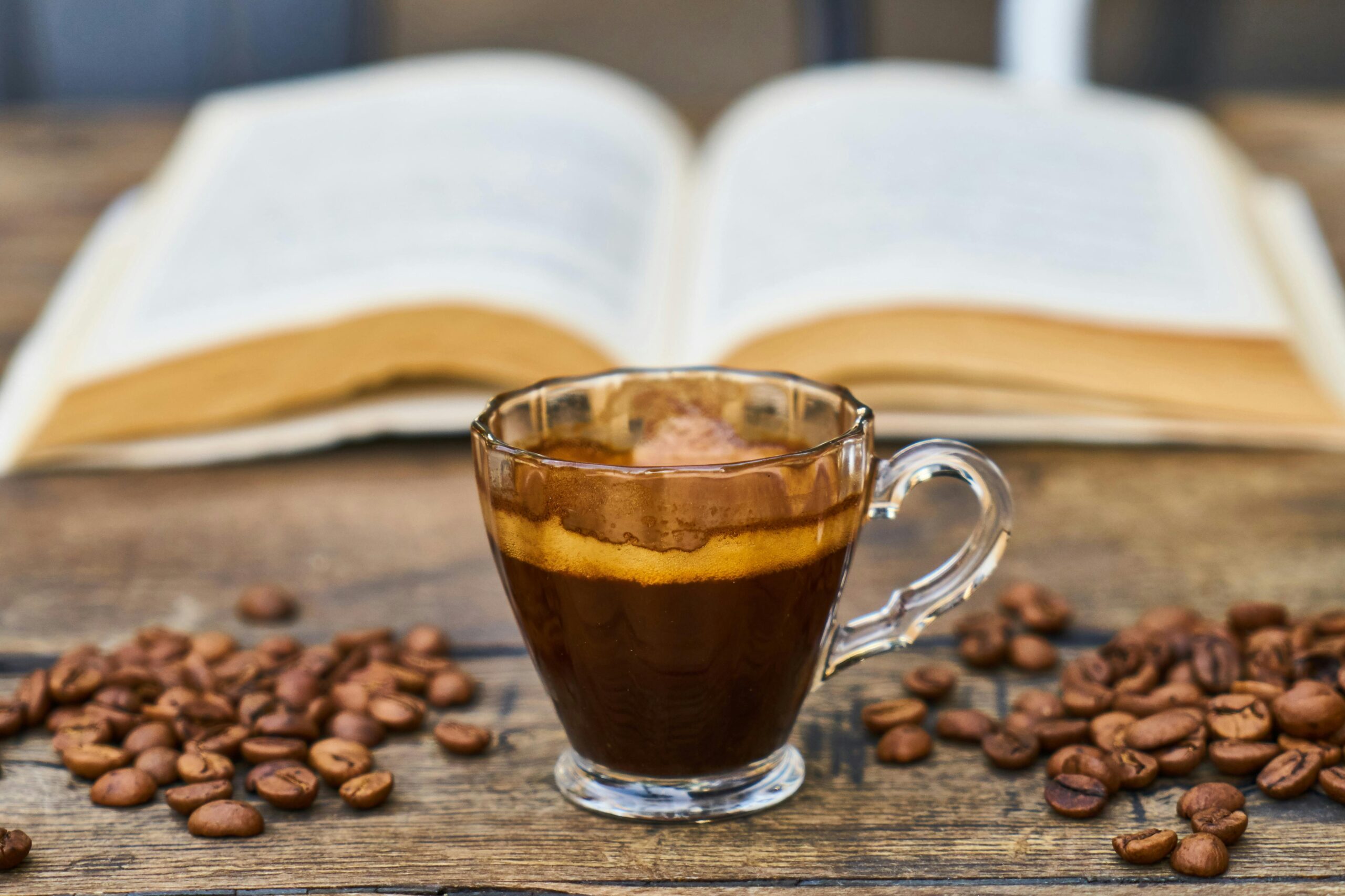 Espresso and a book