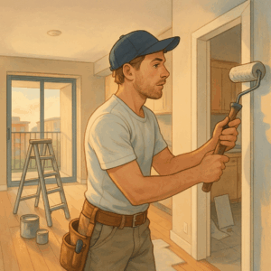 Trading Condo Life for A Backyard: What Career Couples Need to Know 2 Person conducting repairs on a condo