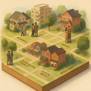 How to Negotiate the Terms of Your Home Sale in Toronto: A Guide for Families Upsizing 3 A 3d model of Toronto neighbourhoods