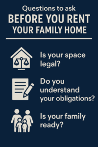 Should You Rent Your Family Home in Toronto? What to Consider Before You Do 1 An infographic on Questions to Ask Before You Rent Your Family Home