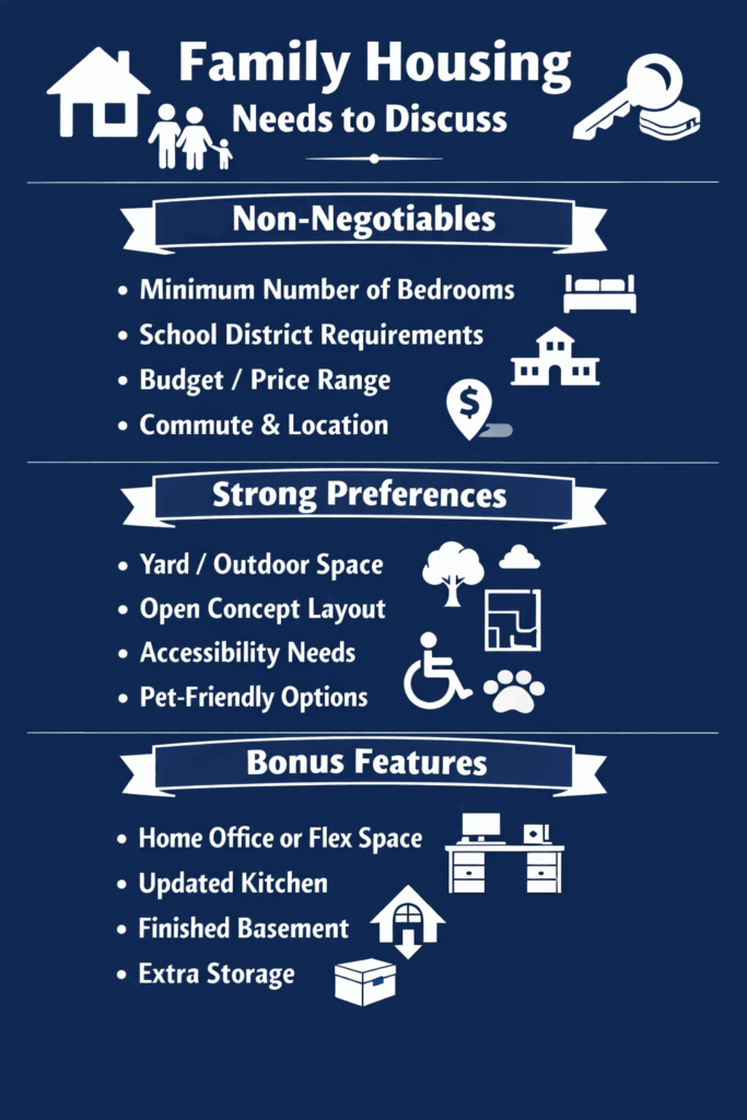 From Pinterest to Possession: How Families Choose a Home 1 An infographic on Family Housing Needs to Discuss