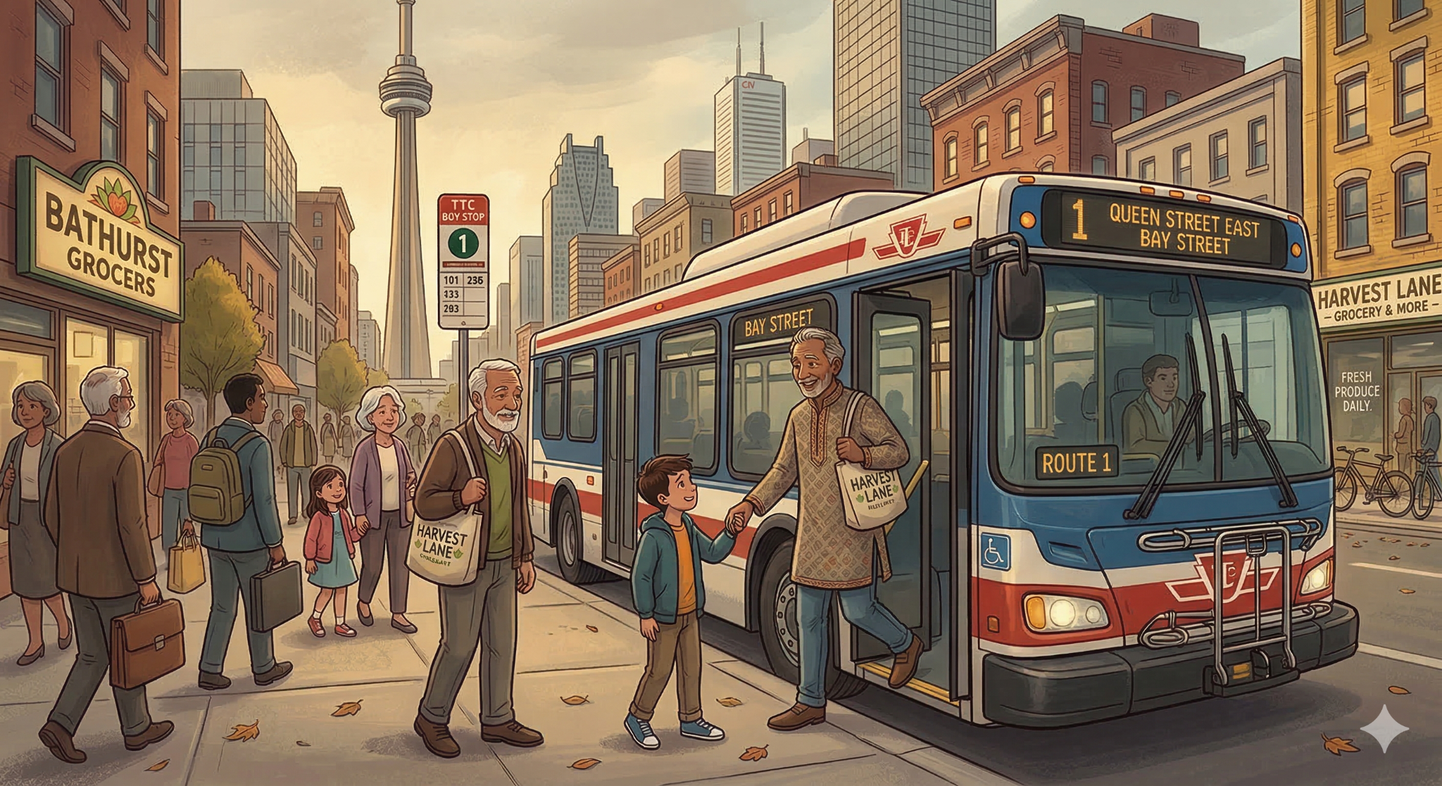 More Space and Shorter Drives: Why GTA Families Are Moving Closer to Amenities 2 Man getting off of a bus in downtown Toronto