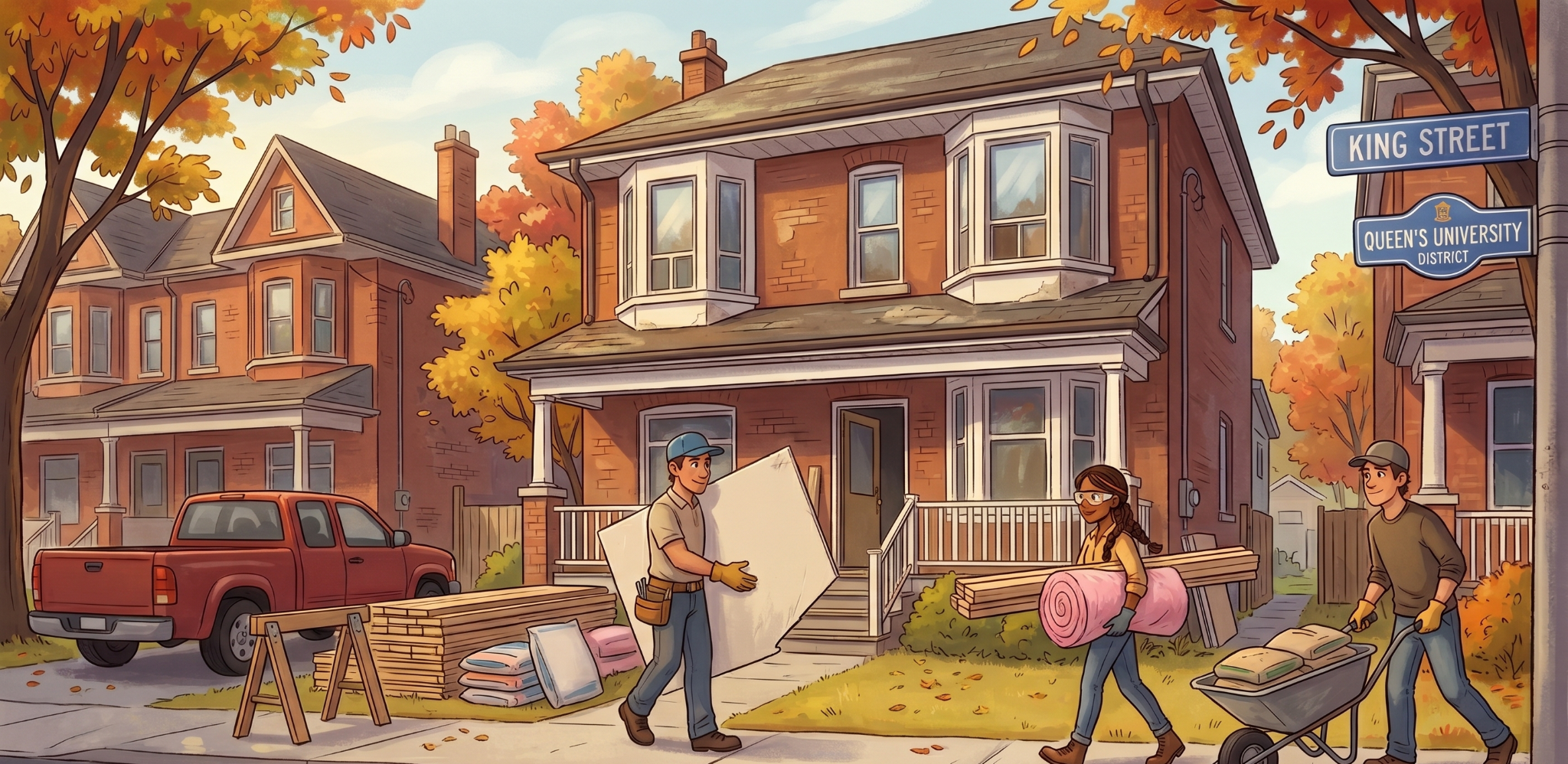 How a Financial Advisor Can Help Your Family Upsize With Confidence 1 Workers moving materials inside a home for renovations.