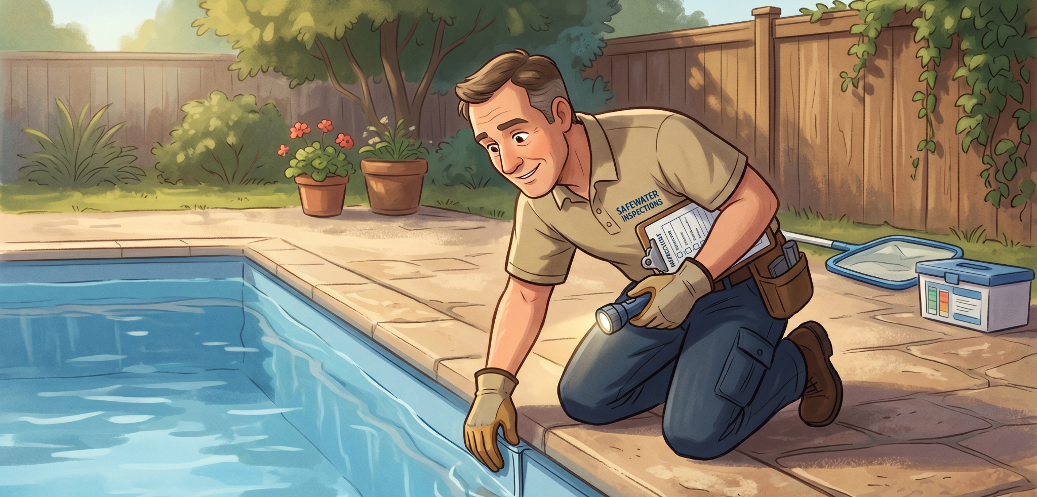 What to Know Before Buying a Home with a Pool in Toronto 1 An man inspecting a pool.