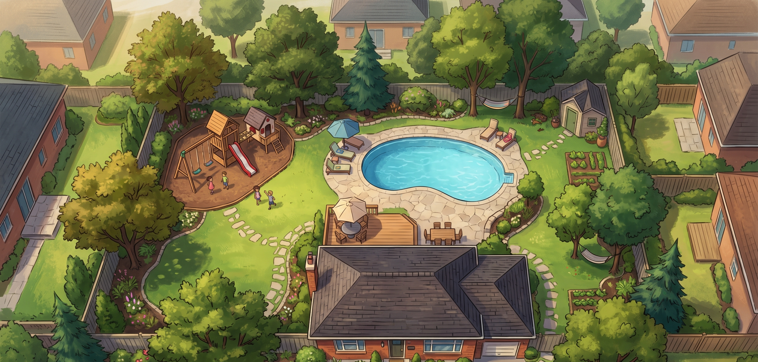homes with a large backyard in Toronto