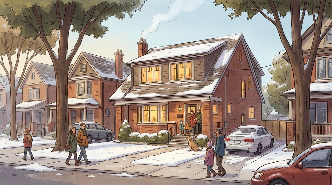 Detached family home on a tree-lined east-end Toronto residential street - how much is my home worth blog