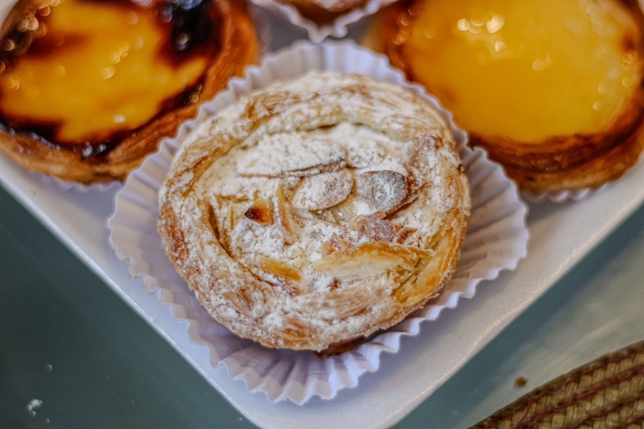 Portuguese desserts with custard