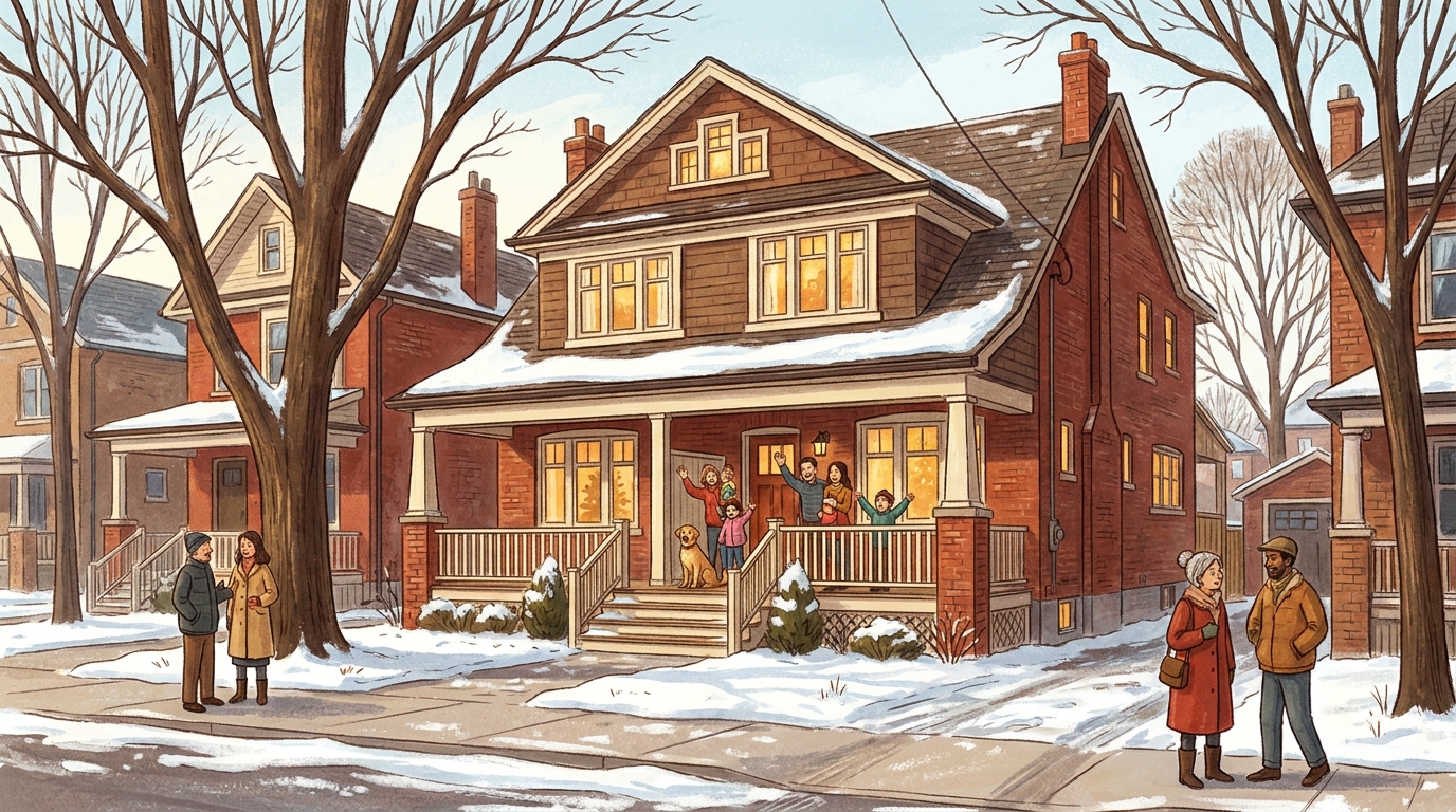 A larger detached family home on a quiet tree-lined east Toronto street - sell your home off-market while upsizing