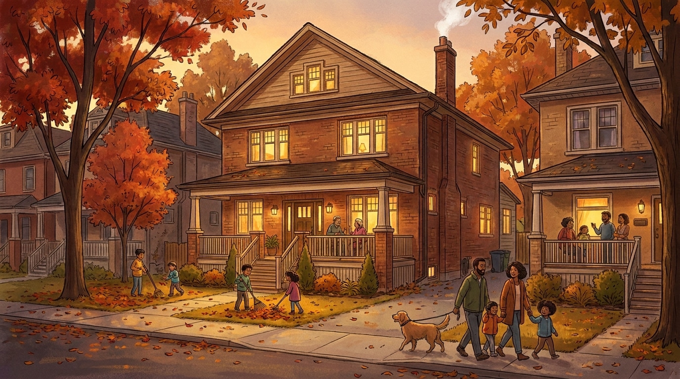 Detached family home on a tree-lined Toronto residential street for 2026 upsizers. Toronto family home market