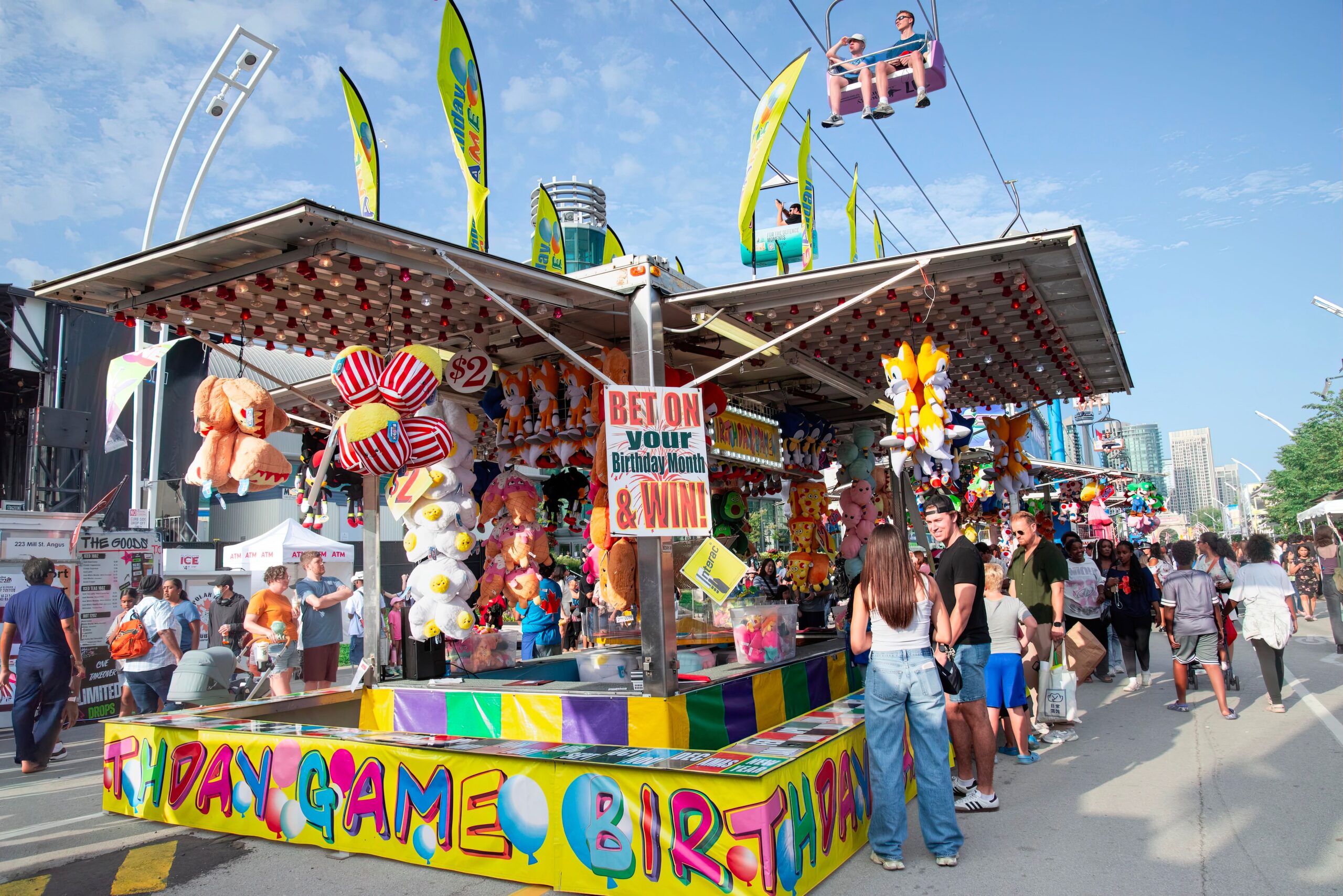 A booth at the exhibition place in Toronto